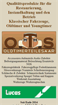 Mobile Screenshot of oldtimerbedarf.de
